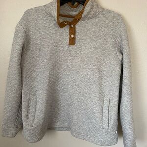 UGG Quilted Quarter Zip Button r snap Sweater